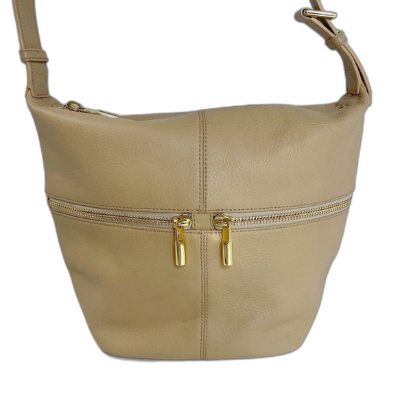 Elizabeth and James Tan Leather Hobo Bag Shoulder Bag Purse Quiet Luxury - Picture 1 of 10